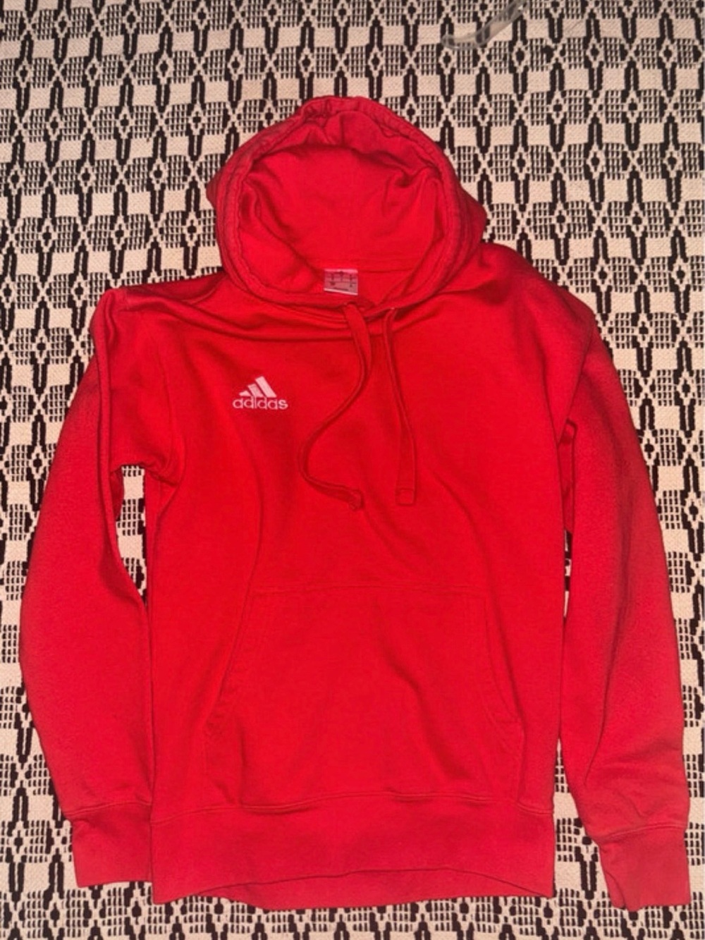 adidas Men’s Red Lightweight Hoodie Jacket